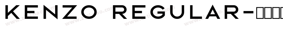 Kenzo Regular字体转换